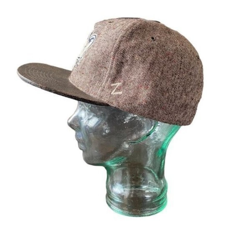Zephyr BYU Cougars NCAA Football Dapper 5 Panel Snapback Hat Wool - Picture 7 of 9